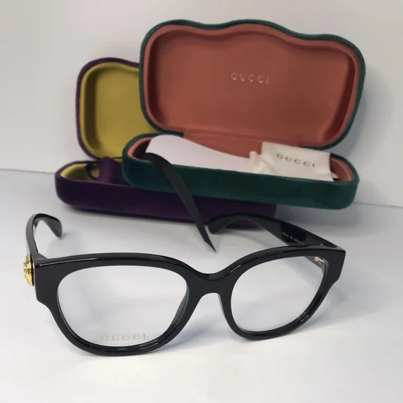 💯original Gucci Demo Square Ladies Eyeglasses GG1411O 004 53.